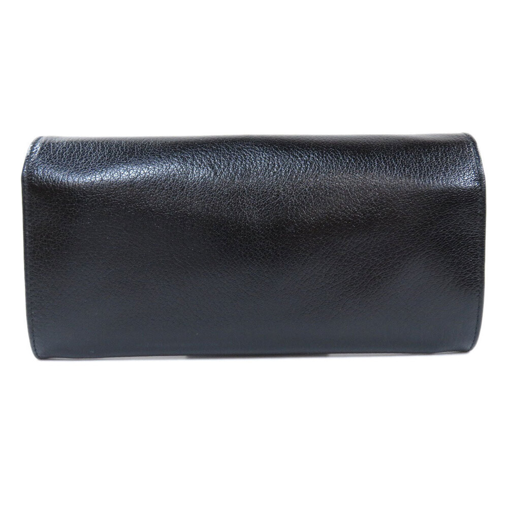 Celine Wallet leather long Black